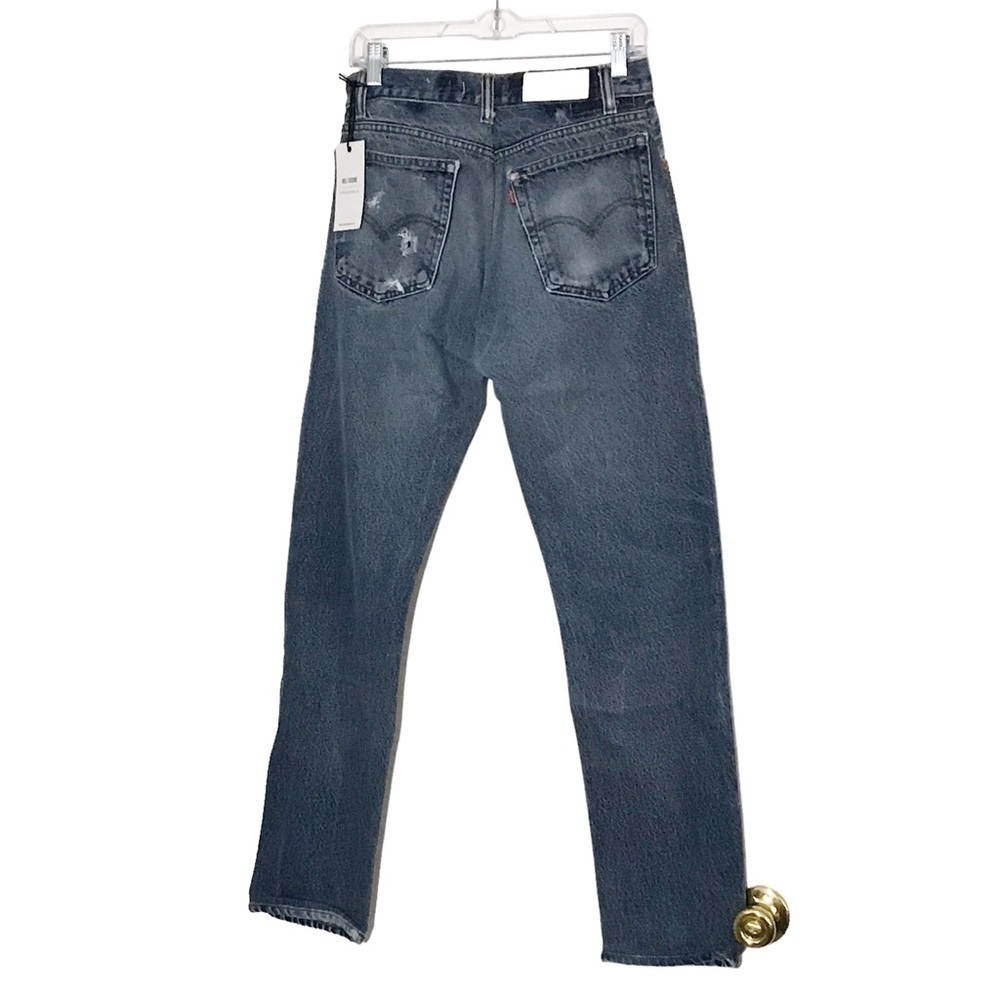 RE/DONE Originals 70s Straight in Indigo Stud Size 26 NWT - Picture 4 of 12